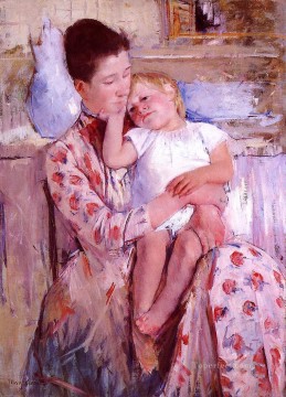 Emmie y su hijo madres hijos Mary Cassatt Pinturas al óleo
